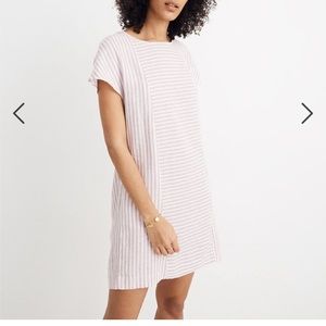 Madewell Stripe-Play-Button-Back Dress